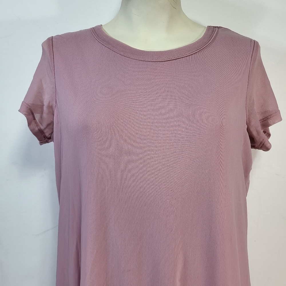 No Comment Pink Short Sleeve Ruffle Dress - Picture 2 of 9